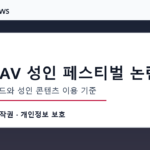 한국 AV 성인 페스티벌 논란 검색 트렌드와 성인 콘텐츠 이용 기준